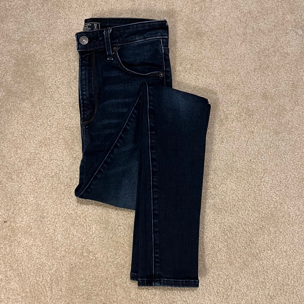 Abercrombie & Fitch Simone High Rise Super Skinny dark wash Jeans